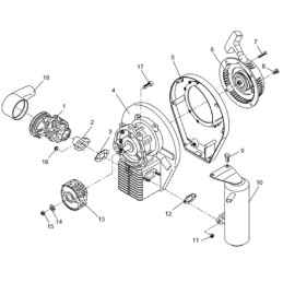 Wacker rammers bs kolektoriaus karbiuratoriaus filtras 0014359