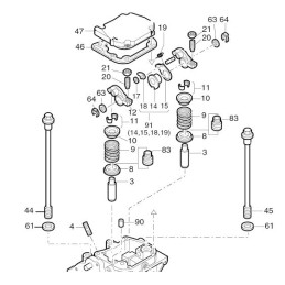 Hatz serijos 1d vožtuvo dangtelio tarpiklis 04006111