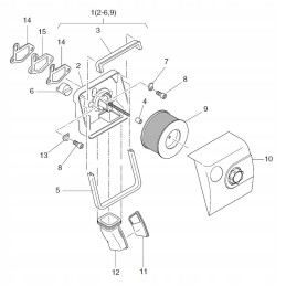 Hatz 1b20 1b30 filtro korpuso tarpiklis 01600300