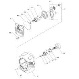 Wacker BS plaktuvai, smūginio mechanizmo guolis 0072061