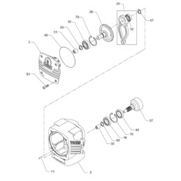 Wacker BS plaktuvai, smūginio mechanizmo guolis 0039020