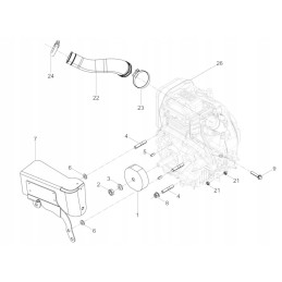 Wacker rammers bs 4 filtrų kolektorius 5100032250
