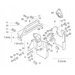 Hatz 1d81 1d90 filtro korpuso tarpinė 04125700