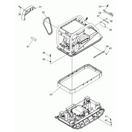 Wacker bpu3545 bpu5045 trapecinis diržas 0129814