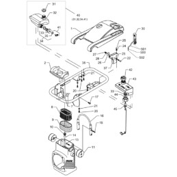 Wacker BS plaktuvų alyvos pildymo angos dangtelis 0096034