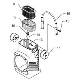 Wacker bs500 bs600 bs700 pirminis filtras 0095294
