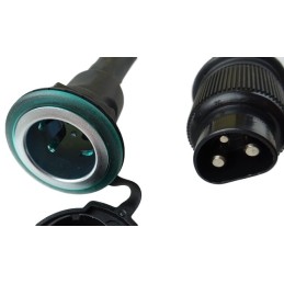 Adapteris iš 3 kontaktų lizdo į cigarečių degiklio lizdą