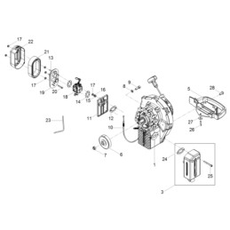 Wacker Hammers BH oro filtro dangtelis 0222499