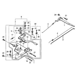 Honda gx270 reguliatoriaus spyruoklė 16562 ze2 000