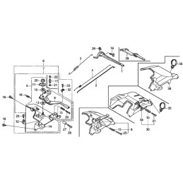 Honda gx340 gx390 spyruoklių reguliatorius 16562 ze3 000