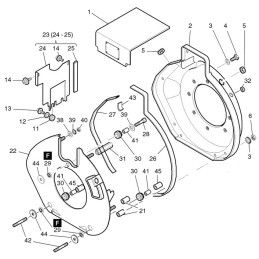 Hatz 1b20 1b30 variklio korpuso tarpiklis 05108101