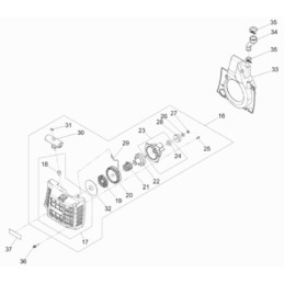 Wacker bts635 starterio spyruoklė 0213774