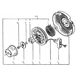 Wacker wm170 ex17 starterio spyruoklė 0117257