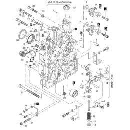 Hatz 1b stūmiklio dangčio sandariklis 04106501