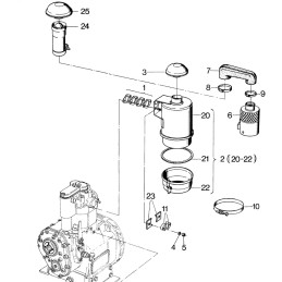 Hatz e75 e79 filtro tarpiklių komplektas 01154000