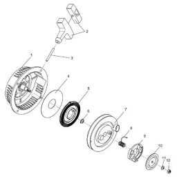 Wacker wm80 starterio grąžinimo spyruoklė 0048061