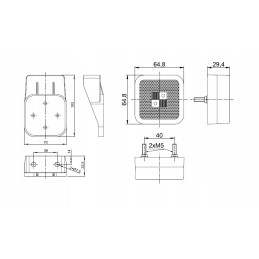 LED markerinė lempa 12 24 v