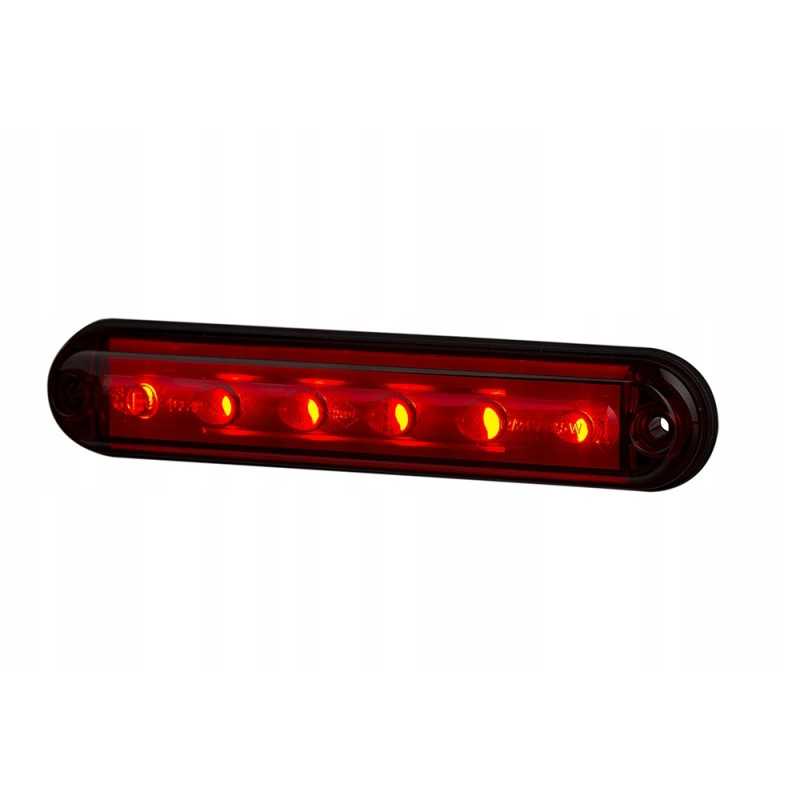 LED stabdžių lemputė 12 24v slim red horpol