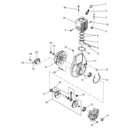 Wacker rammers bs cilindro tarpiklis 5100025323
