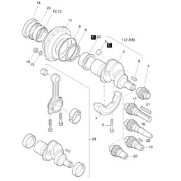 Hatz 1d41 1d42 1d50 veleno kaištis 50345800