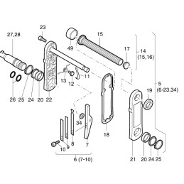Hatz alkūninio mechanizmo spyruoklė 03954900