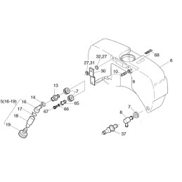 Hatz 1b20 1b30 1b40 1b50 perpildymo vamzdis 05184400