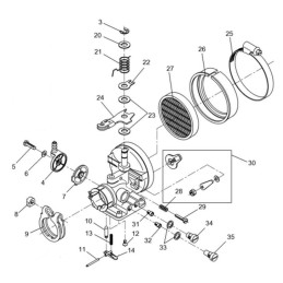 Wacker karbiuratoriaus spyruoklinė spyruoklė 33 1501035