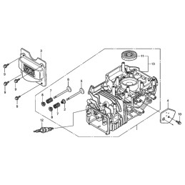 Honda gc gcv išmetimo vožtuvas 14721 zl 8000