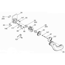 Wacker BS plaktuvo dujų svirties spyruoklė 0118383