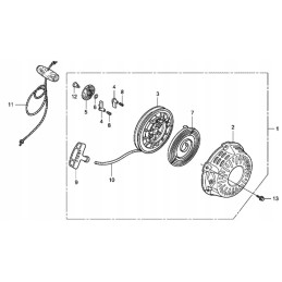 Honda gx120 gx160 gx200 starterio varžtas 90003 zh8 8
