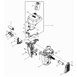 Wacker BH plaktukų droselio svirtis 0222523