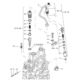 Hatz 1b20 1b30 įpurškimo siurblys arba žiedas 50489200