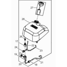 Wacker Hammers bh degalų čiaupo jungtis 0222378