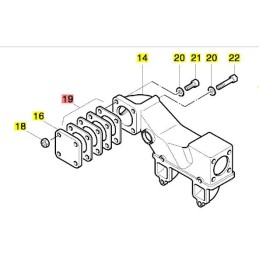 Hatz 2g40 oro filtro tarpiklių komplektas 01285600