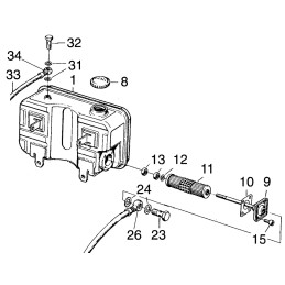 Hatz E serijos bako perpildymo varžtas 50006100