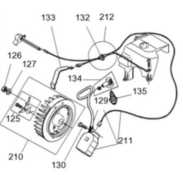 Wacker BTS pjaustytuvo uždegimo laidas 0109753
