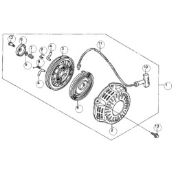 Honda gx120 gx160 starterio spyruoklė 28441 zh8 801