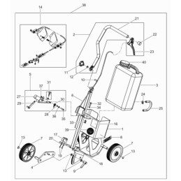 Wacker BTS pjaustytuvų droselio trosas 0125777