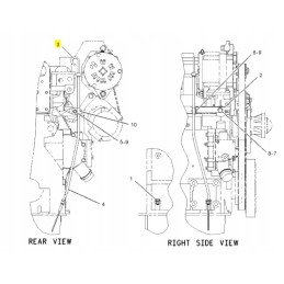Caterpillar 322c ekskavatoriaus alyvos lygio indikatorius