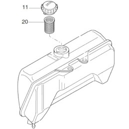 Hatz 1d81 1d90 kuro pildymo filtras 50387300
