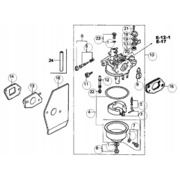Honda gxv120 gxv160 karbiuratoriaus tarpiklis 16220 ze6 01