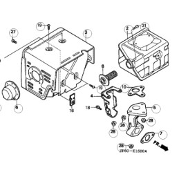 Honda gx270 gx390 duslintuvo tarpinė 18333 ze3 800