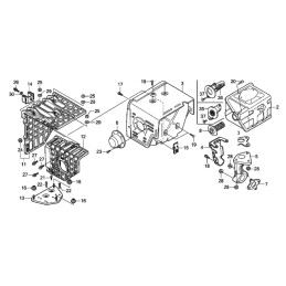 Honda gx270 gx390 duslintuvo tarpinė 18333 zf6 w01