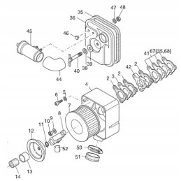 Hatz 1d81 1d90 filtro pagrindo kištukas 00575900