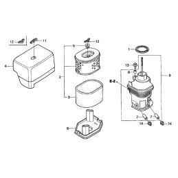 Honda gx270 gx390 filtro tarpinė 16271 ze2 010