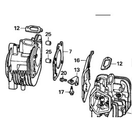 Honda gxv610 gxv620 duslintuvo tarpiklis 17151 zj1 84