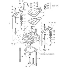 Hatz 1b20 vožtuvo srieginis strypas 05054000