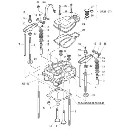 Hatz 1b30 vožtuvo srieginis strypas 05098900
