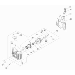 Wacker bts635 starterio korpusas 0213776