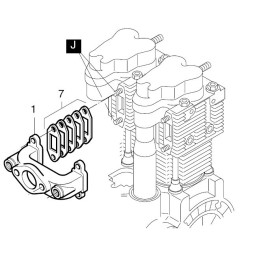 Hatz 2g30 2g40 duslintuvo tarpiklių komplektas 01285500